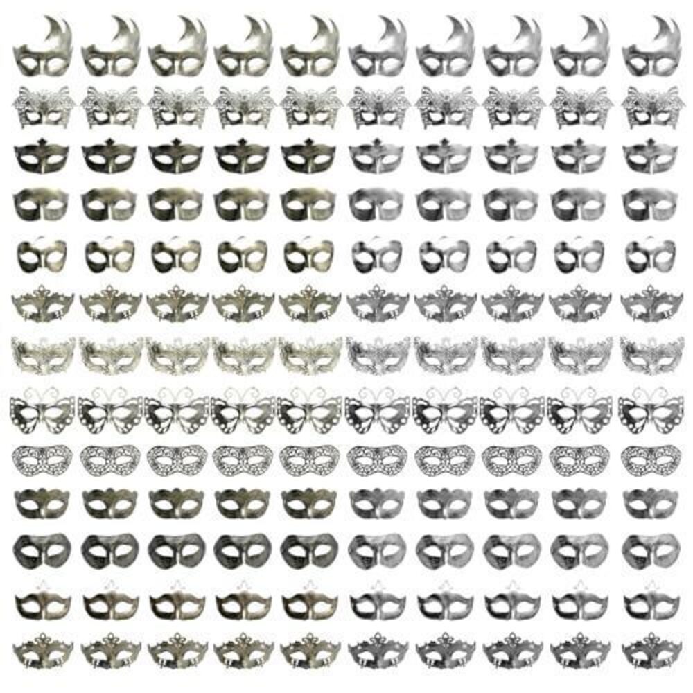 3278 130 Pcs Masquerade Masks Vintage Venetian Style Antique Masks Bulk Set